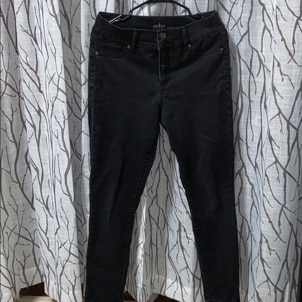 Black High Waisted Legging Jeans
